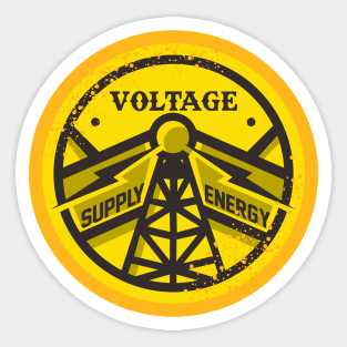 voltage - graphic energy - electricity Sticker